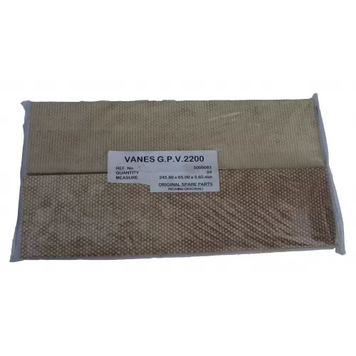 Лопатки вакуумного насосу 245х65х6 P.V.2200 9002359